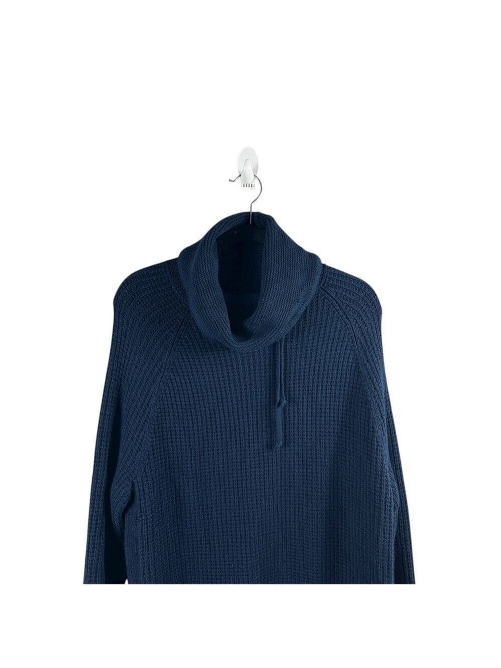 Athleta Borealis Cowl Neck Chunky Wool Knit Side Zip Sweater Size XL - Picture 4 of 9